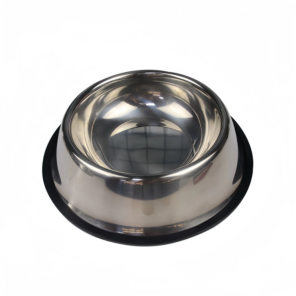 Pet Dog Cat Stainless Steel Bowl Pet Feeding Bowl Cat and Dog Drinking Bowl Metal Feeder Bowl Durable Easy to Clean Pet Supplies