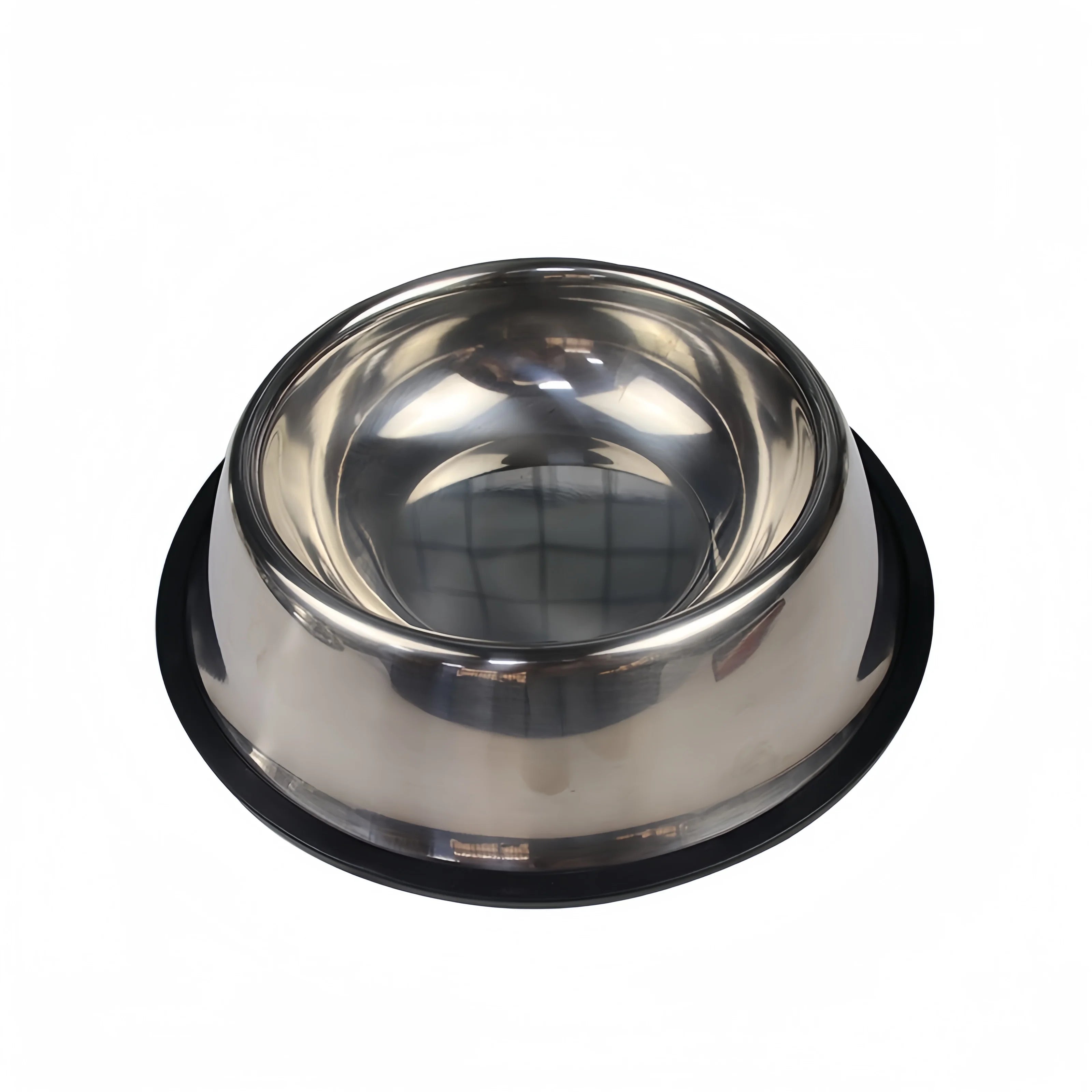 Pet Dog Cat Stainless Steel Bowl Pet Feeding Bowl Cat and Dog Drinking Bowl Metal Feeder Bowl Durable Easy to Clean Pet Supplies